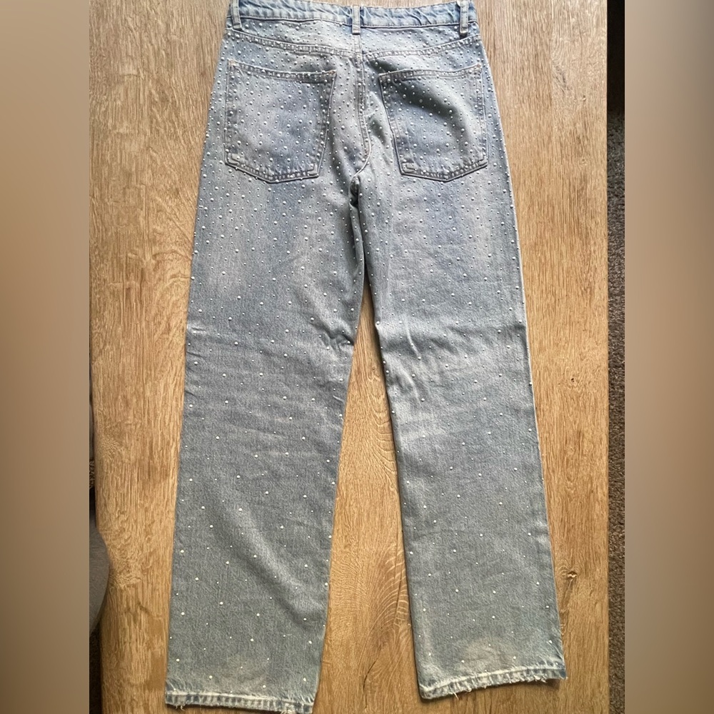 Zara Pearl TRF wide leg jeans - Picture 3 of 6